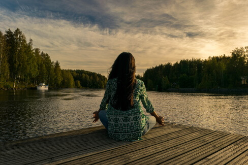 woman-on-dock-meditating