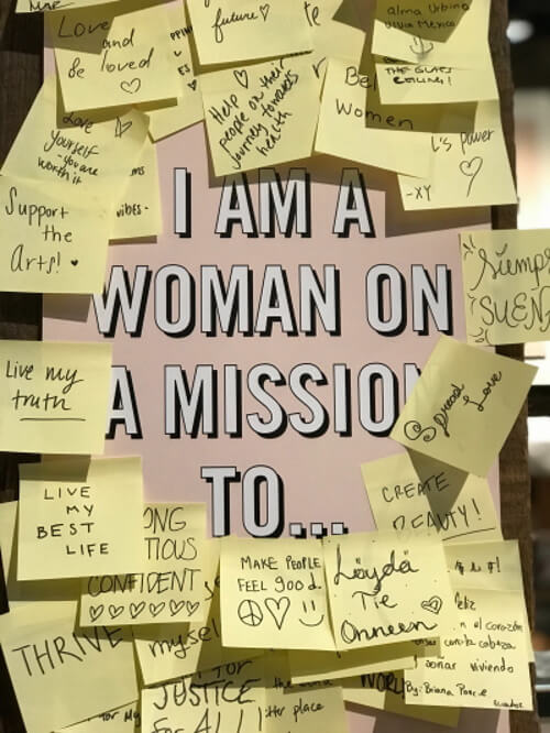 woman on a mission